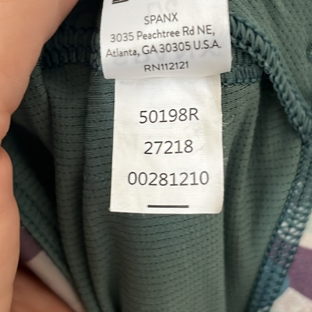 Spanx Low Impact Sports Bra‎ / Blue Camo / SZ L - Picture 8 of 8